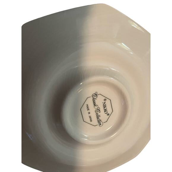 Set of 7 Nikko Christmastime saucers 6" Octagonal  No chips or‎ flaws - Picture 3 of 6